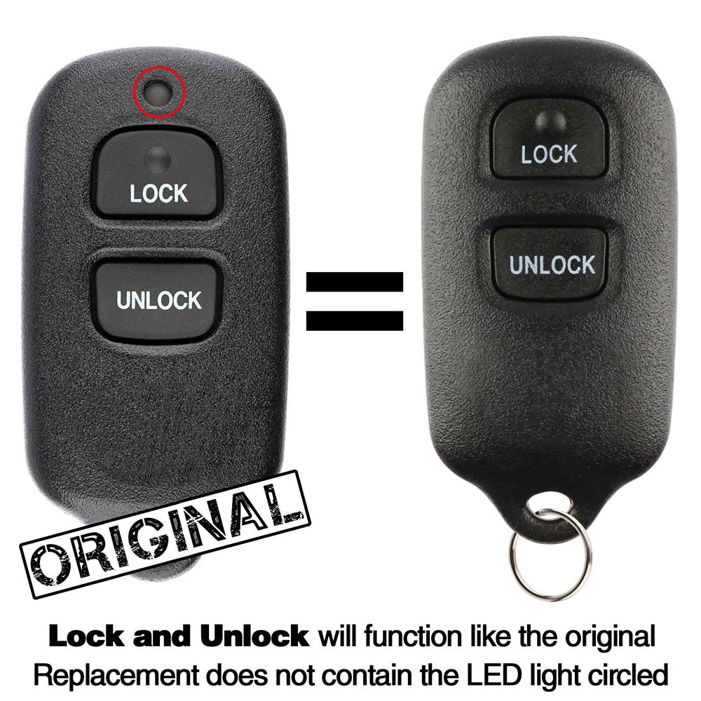 2000 Toyota Echo Remote Key Fob (dealer installed) - Aftermarket