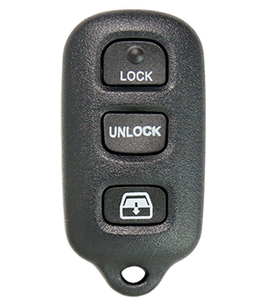 2Pcs For Toyota Sienna Tundra Sequoia Tacoma 3 Buttons Smart Key Shell Case Fob