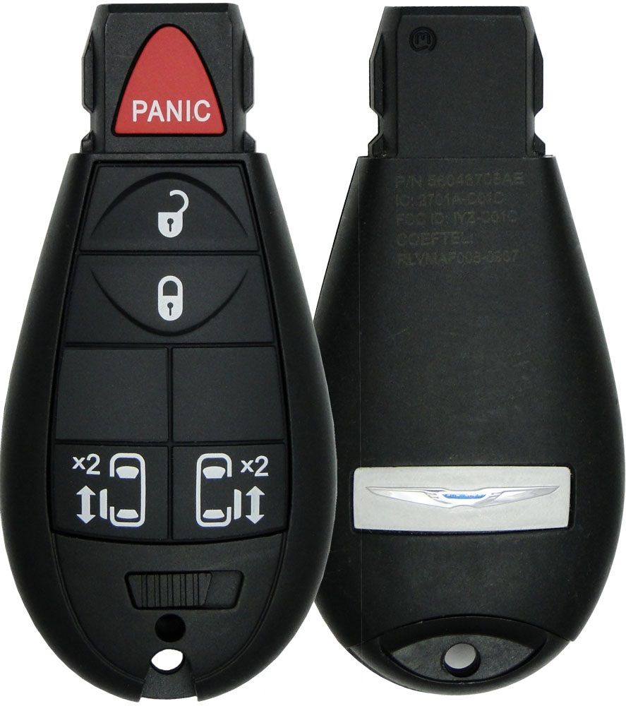 2012 Chrysler Town & Country Remote Key Fob w/  2 Sliding Doors