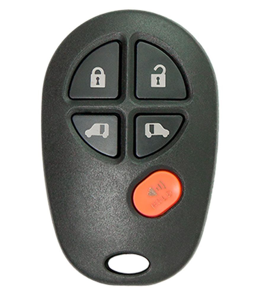 2014 Toyota Sienna LE Remote Key Fob w/ 2 Power Side Doors - Refurbished