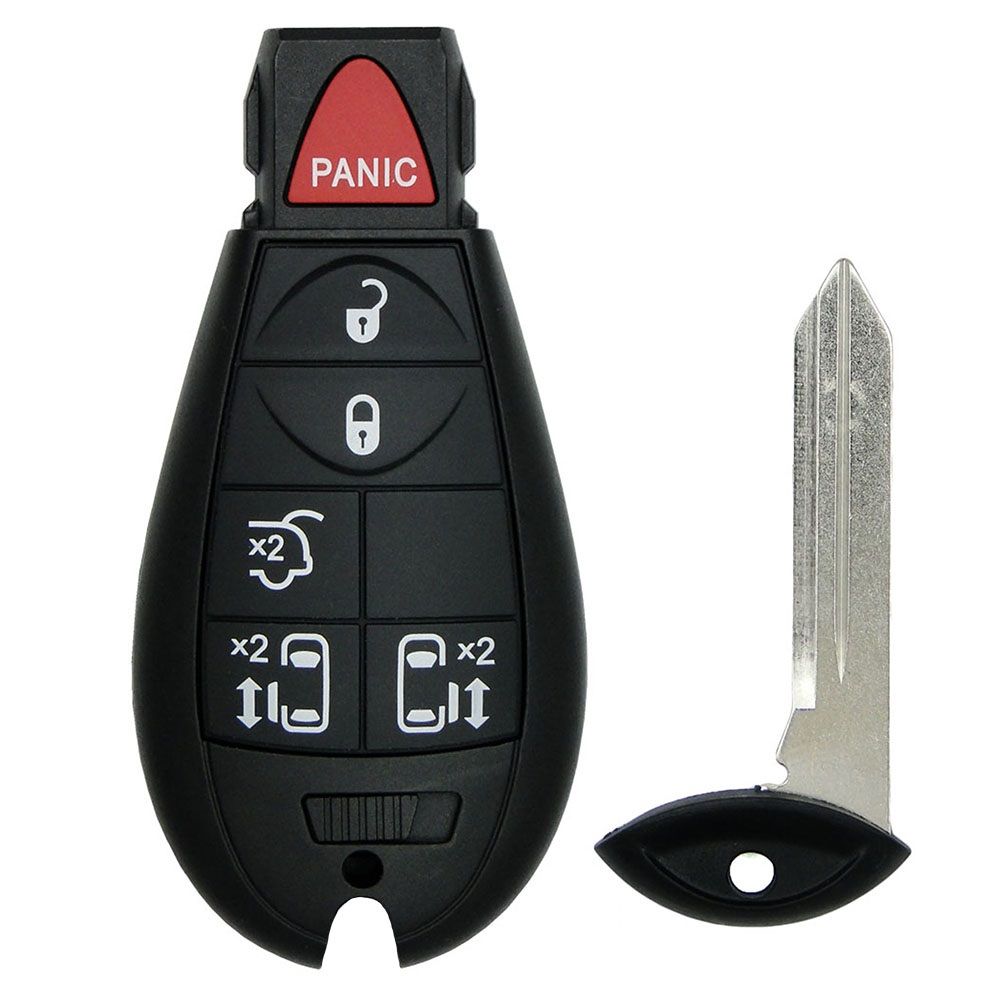2015 Chrysler Town & Country Remote Key Fob w/ Liftgate, 2 Sliding Doors - Refurbished
