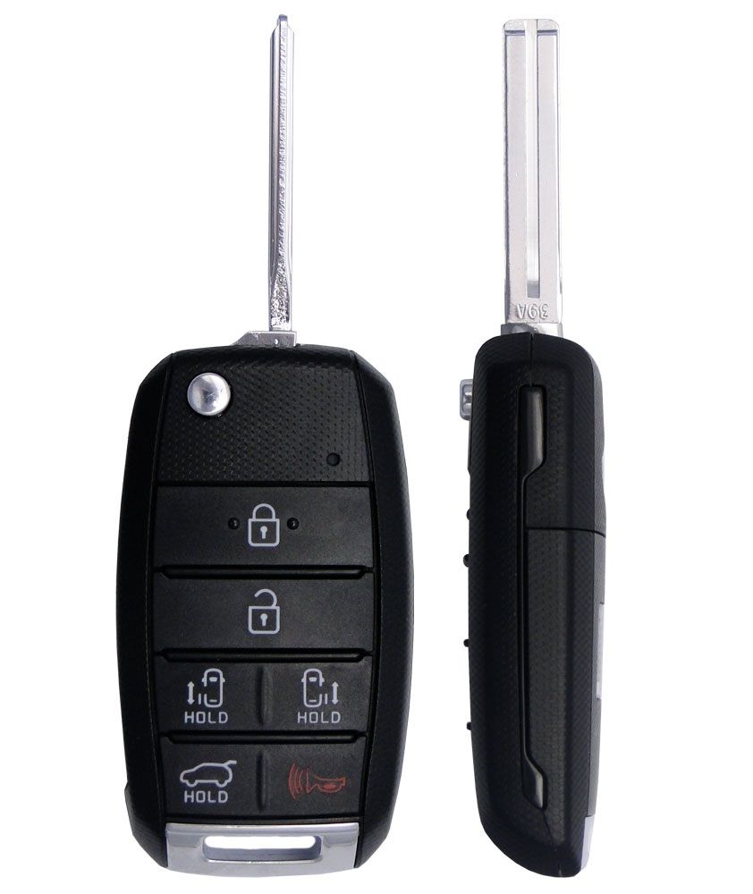 thumbnail image 2 of OEM Kia Sedona Flip Keyless Remote Fob – 2015-2018 – TQ8-RKE-4F21 95430-A9300 – Uncut Blade Included 2 of 3
