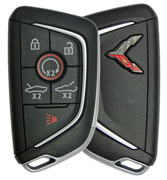 2020 Chevrolet Corvette Smart Remote Key Fob - Grey Logo