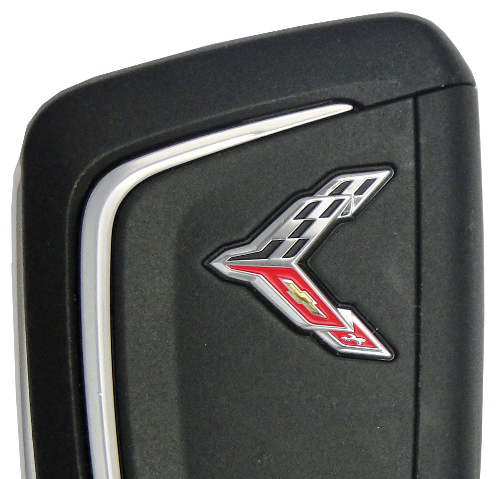 2021 Chevrolet Corvette Smart Remote Key Fob - Silver logo