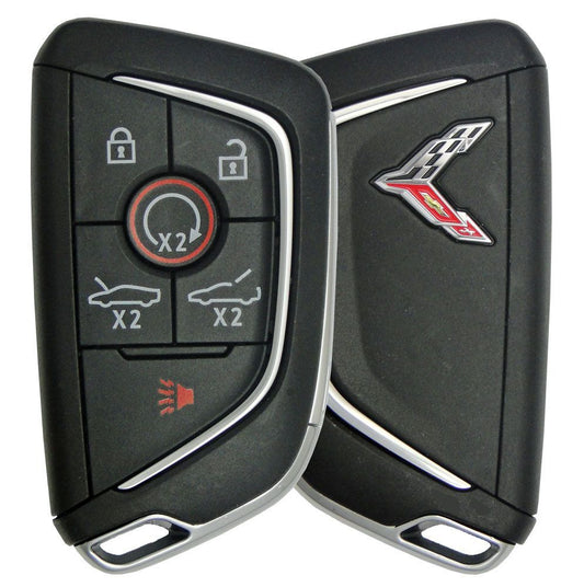 2021 Chevrolet Corvette Smart Remote Key Fob - Silver logo