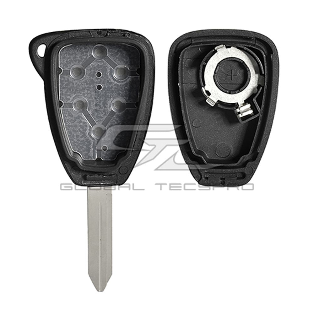 Replacement 3 button Chrysler Dodge Jeep DURASHELL case/shell with blank key - Aftermarket