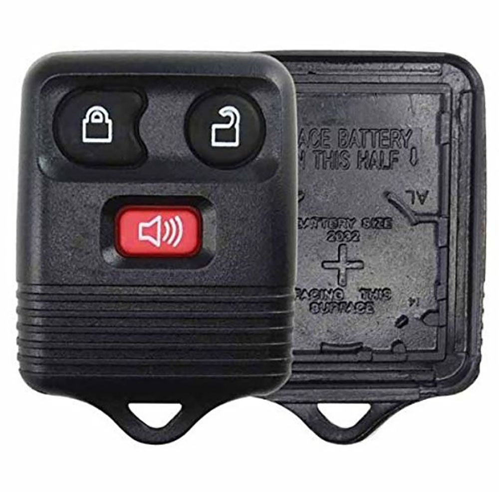 3 button Ford Mazda Lincoln Mercury replacement case/shell with rubber pad - Aftermarket