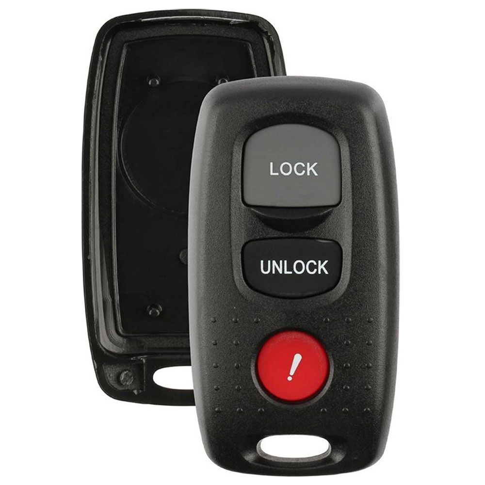 3 button Mazda keyless remote replacement case, shell with buttons - Aftermarket