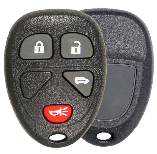 4 Button Buick, Chevy, Pontiac, Saturn Minivan Remote Replacement Case - power door - Aftermarket
