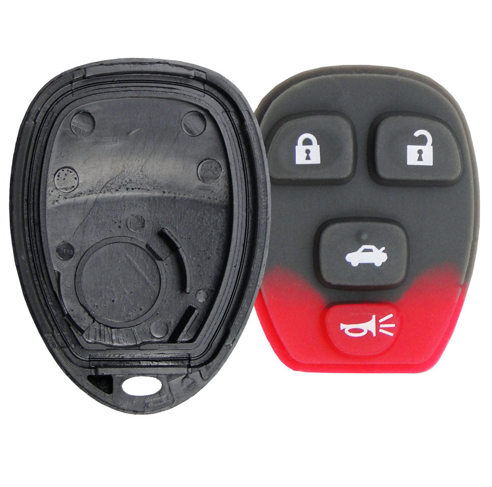 4 Button GM Remote Replacement Case 15912859 - Aftermarket