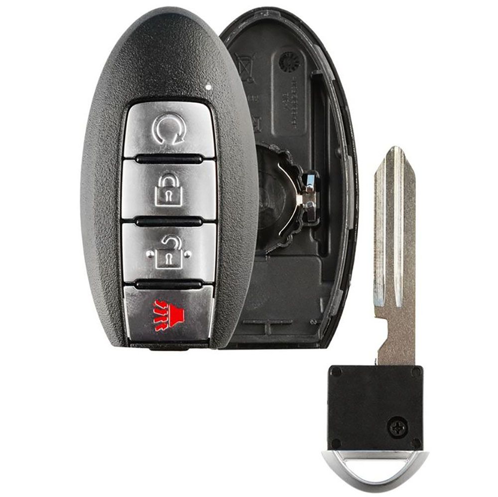 4 button Nissan Smart Remote Replacement Case KR5S180144014 with Engine Start - Aftermarket