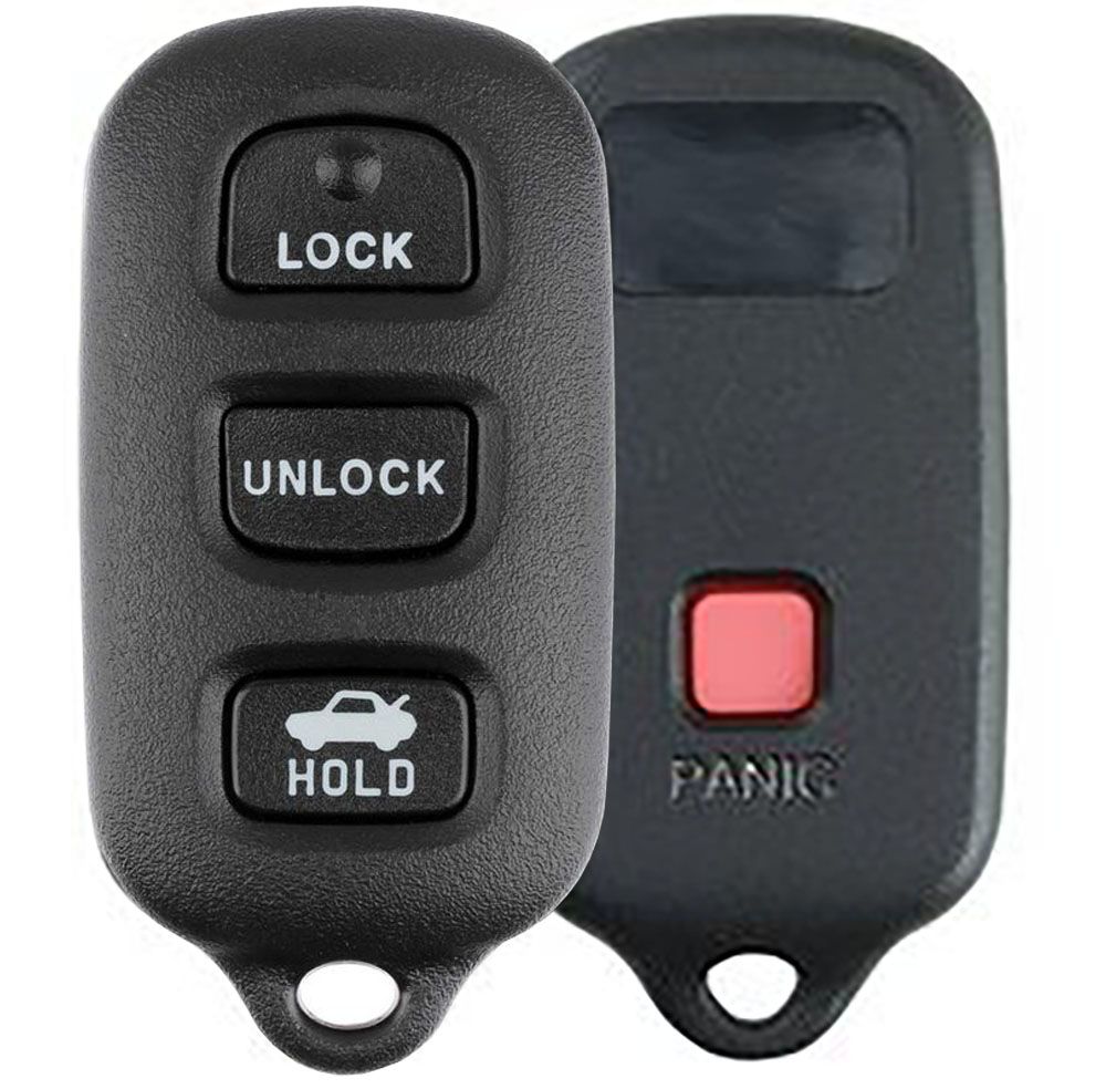 4 Button Toyota Camry, Matrix, Vibe Remote Replacement Case Shell - Aftermarket