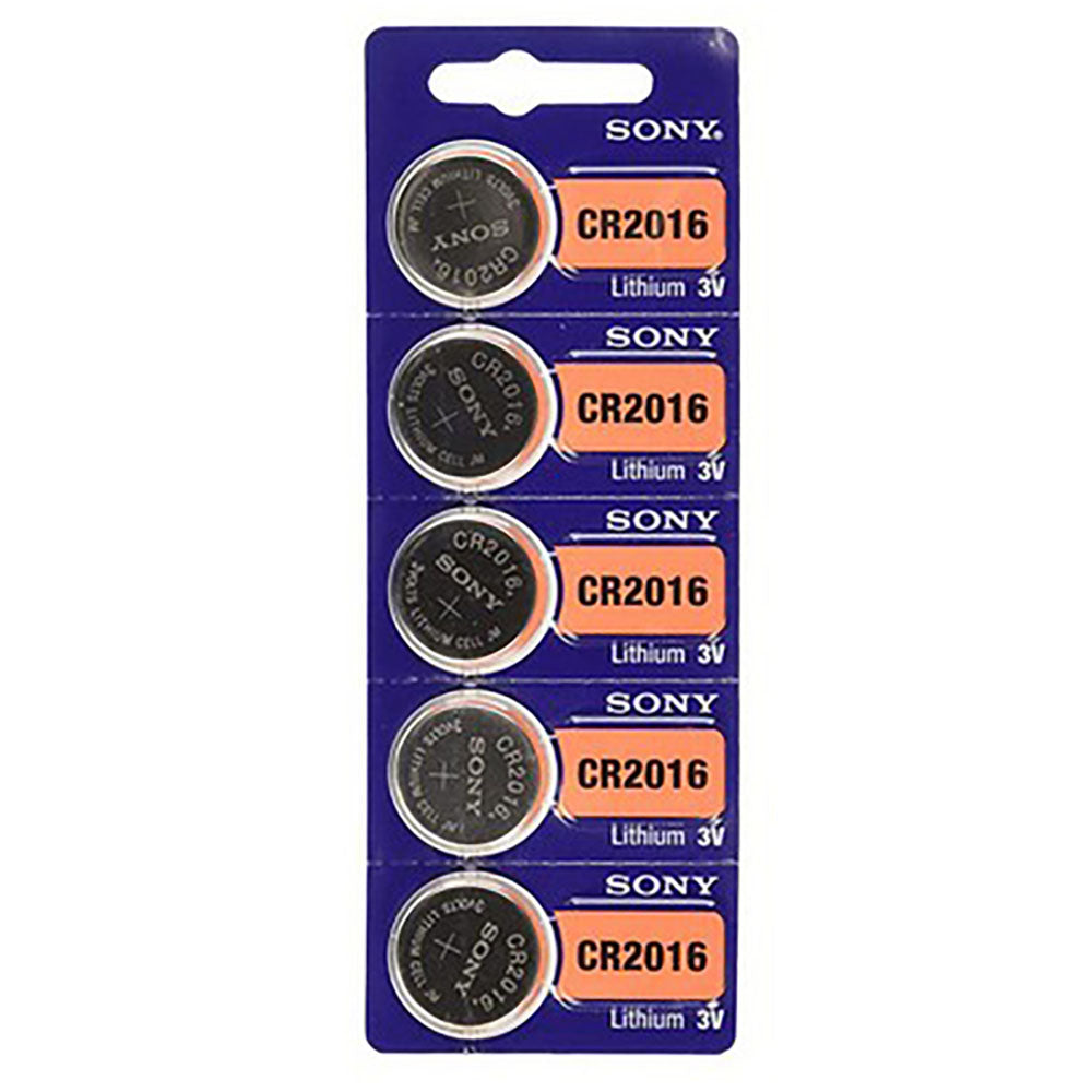CR2016 - Keyless Entry Remote Key Fob Battery - 5 pack