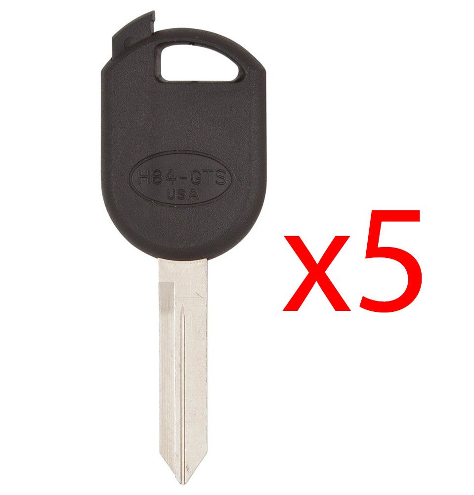 H84 H92 Transponder Key Shell for Ford - 5 PACK Ilco brand