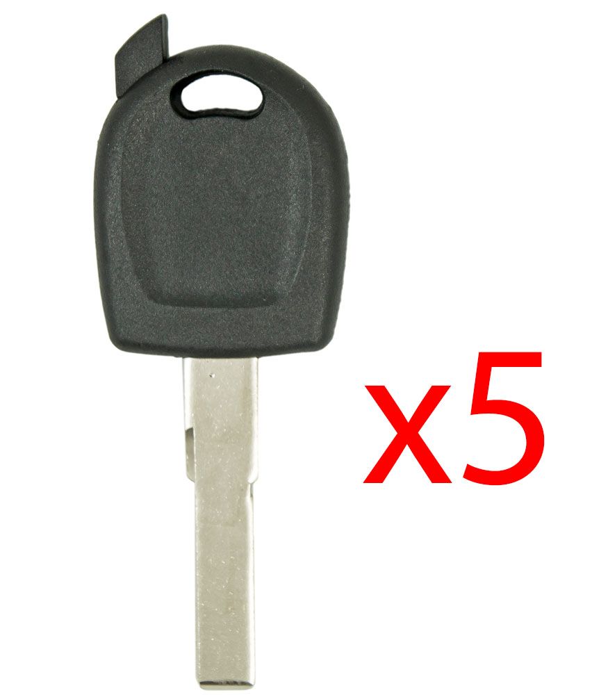 HU66 Transponder Key Shell for Audi - 5 PACK Aftermarket