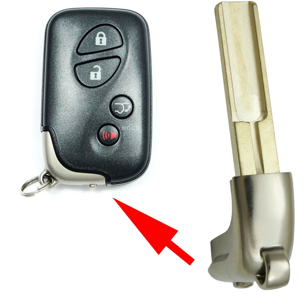 Lexus Emergency Insert Key Single-Sided 80K Series PN: 69515-50260 - Aftermarket