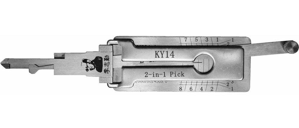 Original LISHI KIA KY14 KK8 2-IN-1 TOOL PICK DOOR, TRUNK