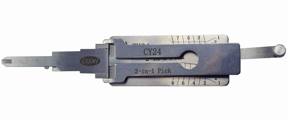 Original LISHI CY24 CHRYSLER 8 CUT Y157 Y159 2-IN-1 PICK DECODER DOOR TRUNK