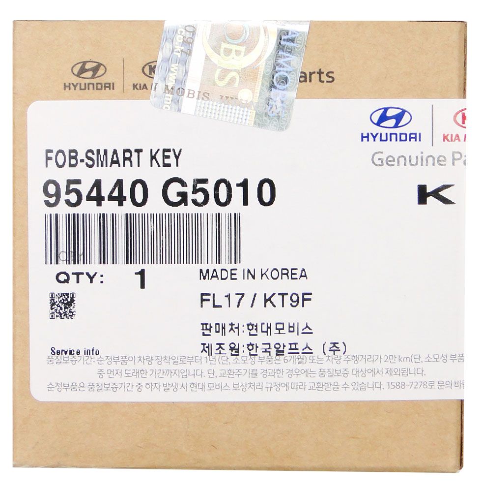 Original Smart Remote for Kia Niro PN: 95440 - G5010 - CarandTruckRemotes