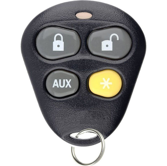 Remote for Viper Alarm System Python Automate Avital Hornet EZSDEI476V - Yellow 4 buttons - Aftermarket