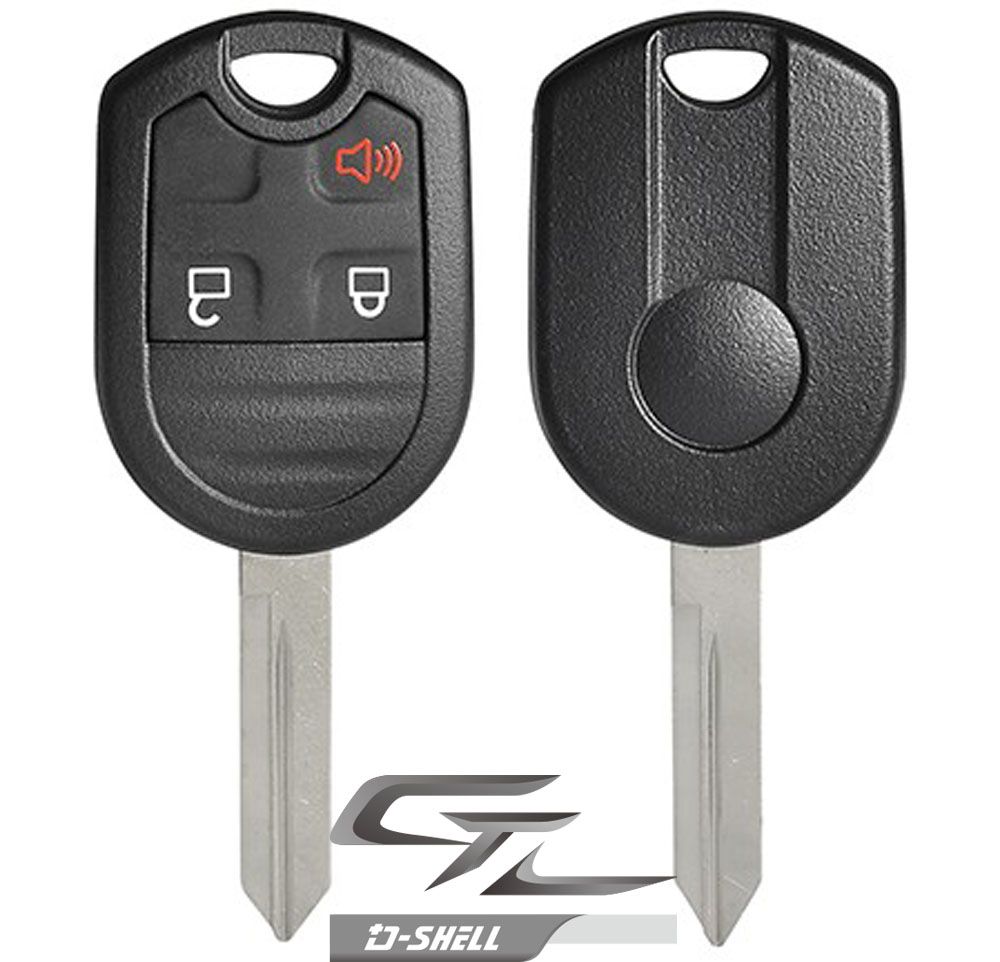 Replacement Shell for Ford Remote PN: 164-R8070 3 BUTTON - STANDARD BLADE - Aftermarket