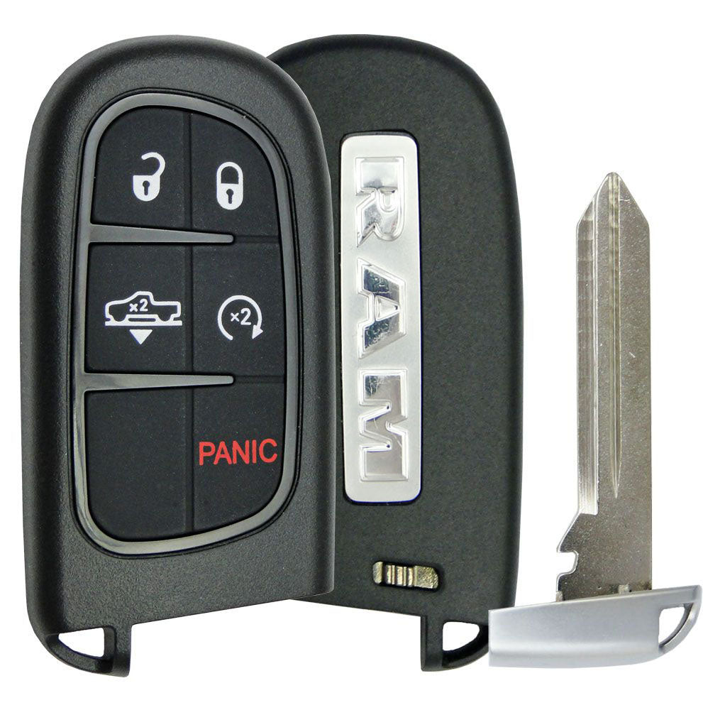 Replacement 5 button Dodge RAM Smart Remote Shell w/  Air Suspension