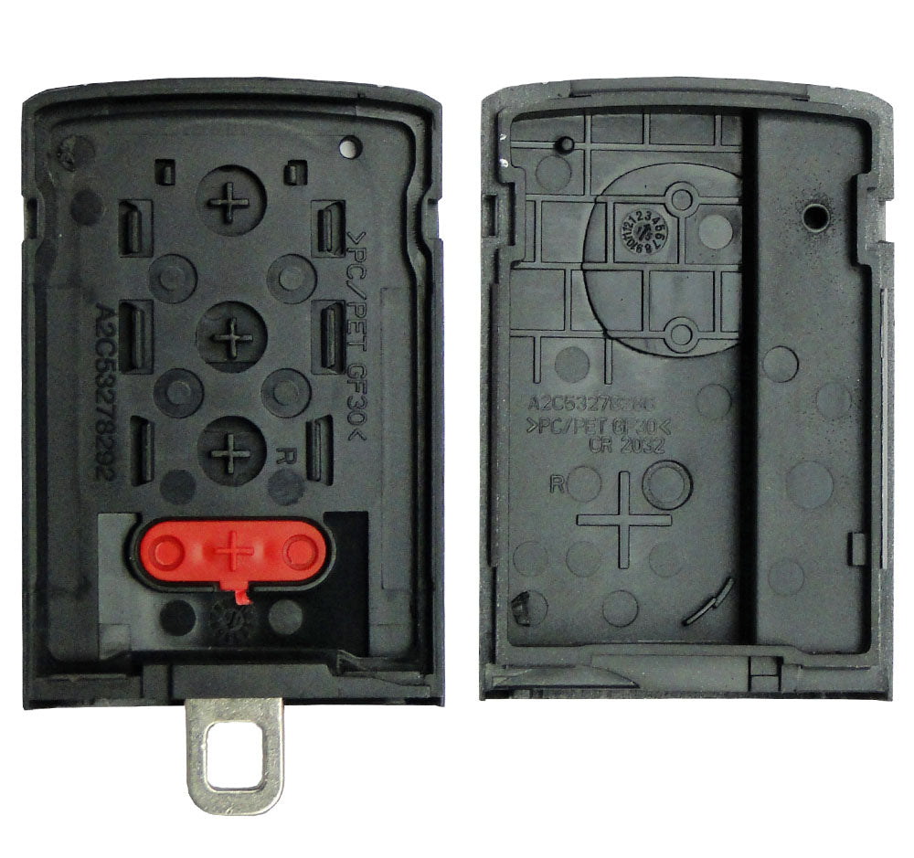 Replacement aftermarket Acura 4 button smart remote case with insert key