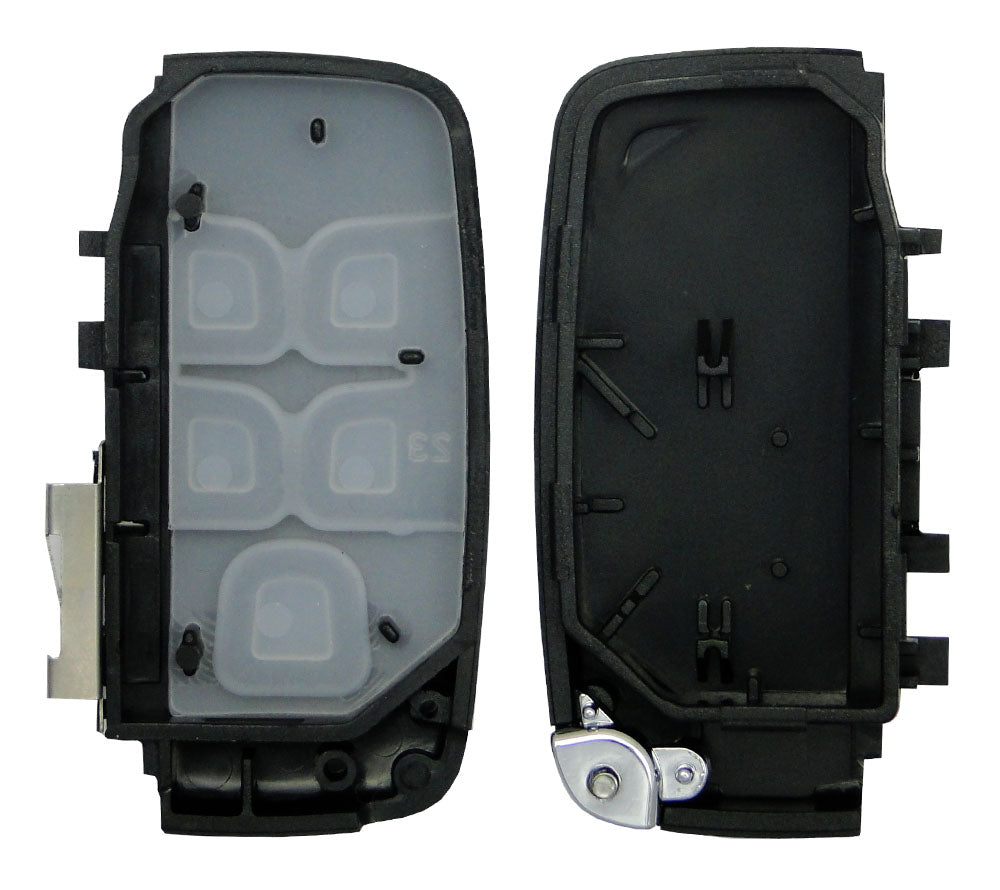 Replacement aftermarket Jaguar Land Rover 5 button smart remote shell w/ insert key