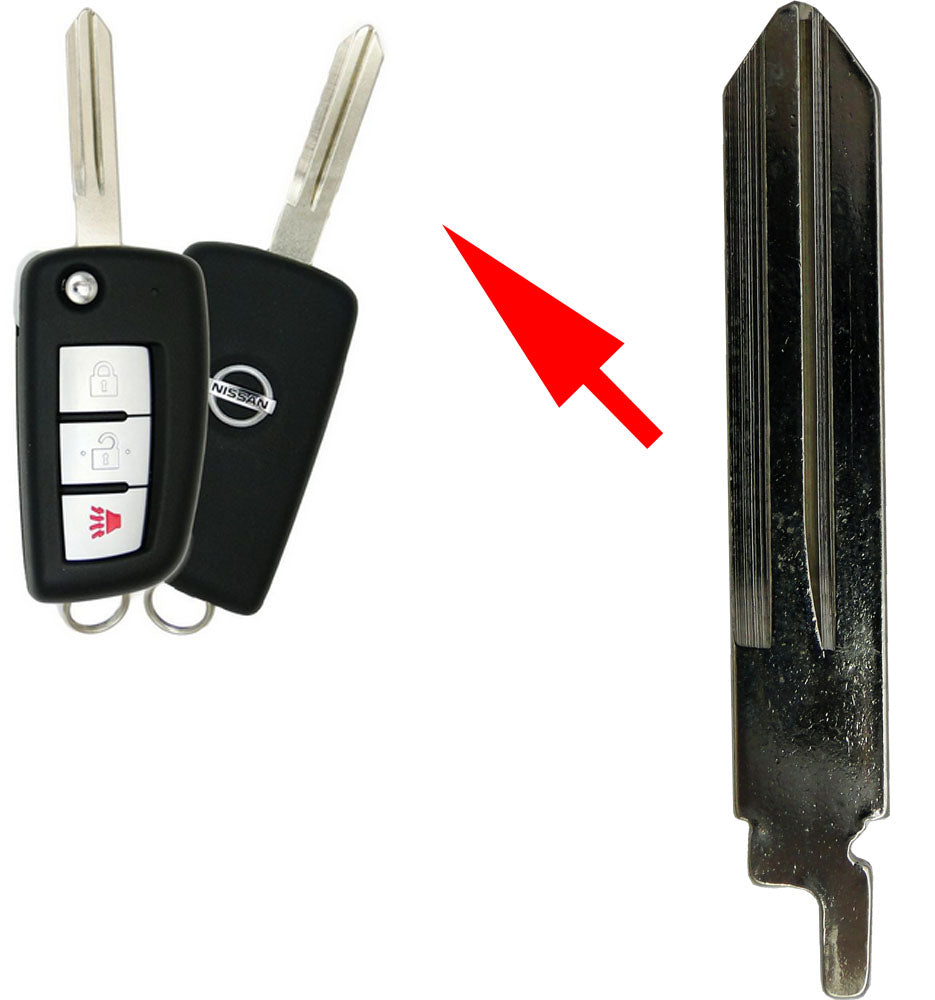 Replacement Blade for Nissan Rogue Flip Remote CWTWB1G767 - 5 PACK - Aftermarket