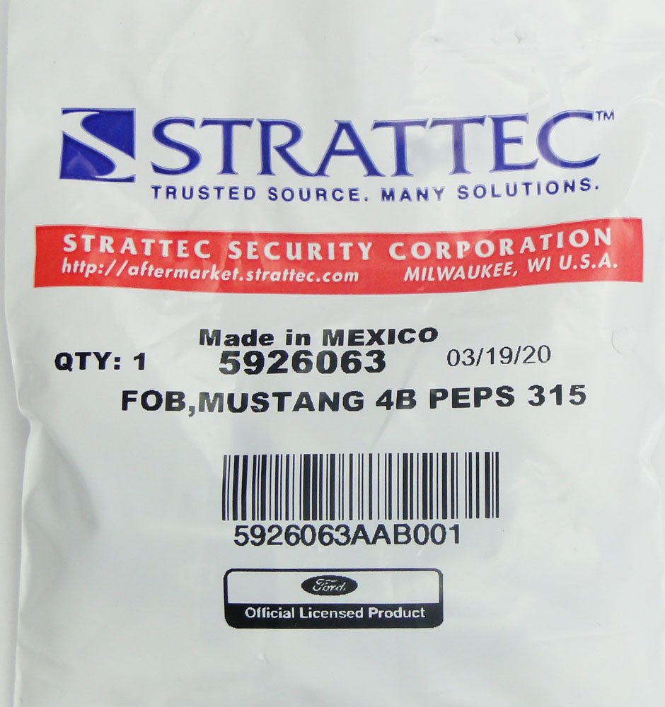 Strattec 5926063 Ford Mustang Smart Keyless Entry Remote - CarandTruckRemotes
