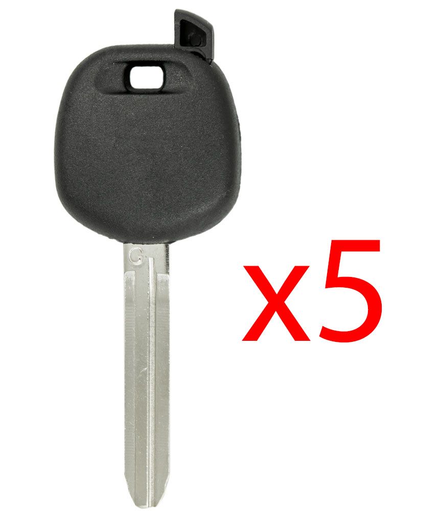 TOY44 G Blade Transponder Key Shell for Toyota - 5 PACK Aftermarket
