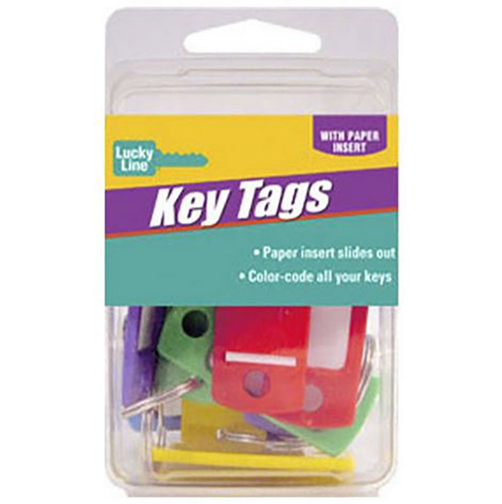 Twelve ID Key Tags with Rings by Lucky Line - CarandTruckRemotes