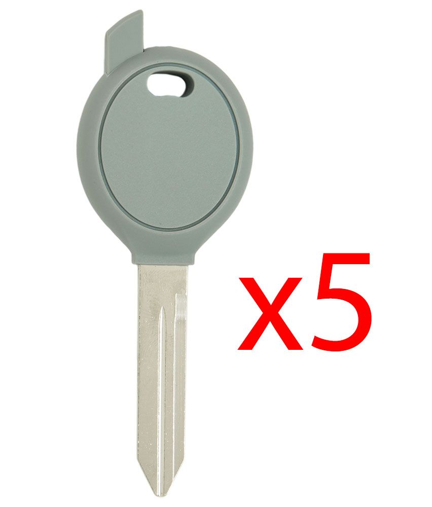 Y160 Transponder Key Shell for Chrysler, Dodge, Jeep - 5 PACK Aftermarket