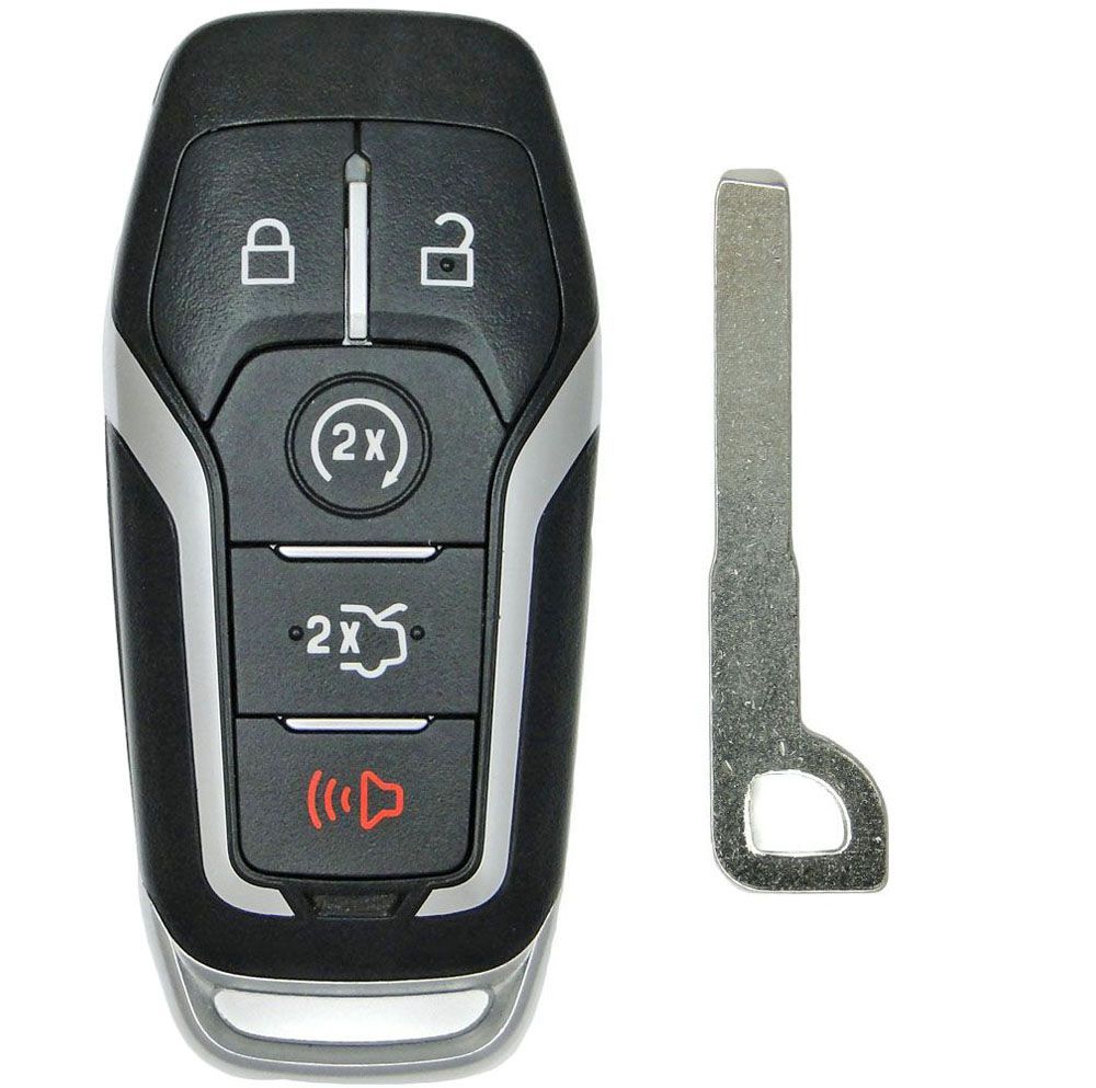 Where are the batteries located in the key fob?