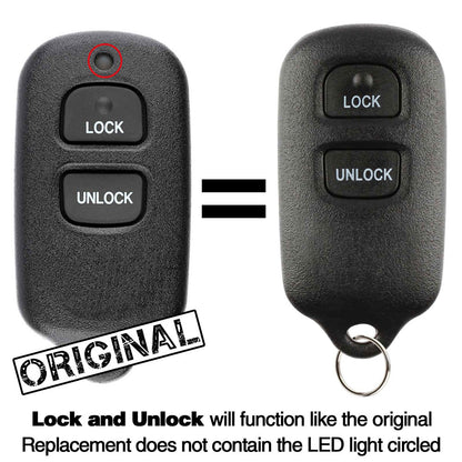 2001 Toyota Camry Remote Key Fob (dealer installed) - Aftermarket