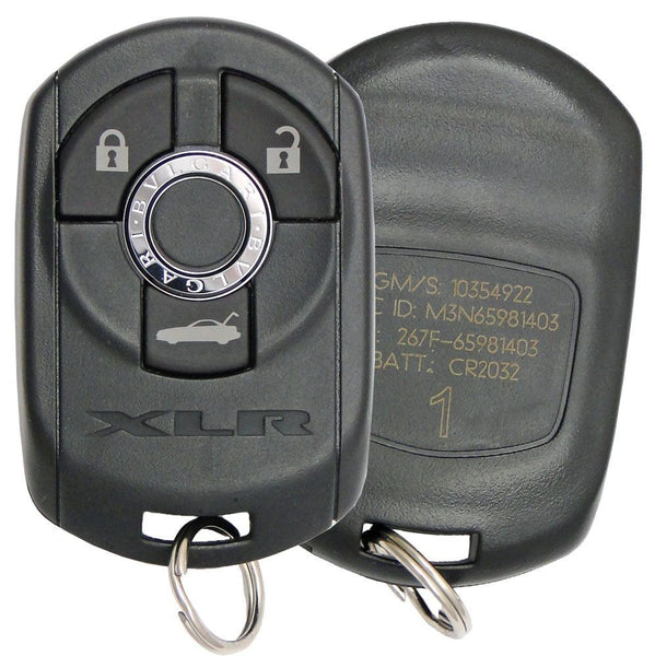 2005 Cadillac XLR Keyless Entry Remote 10354922 10354923