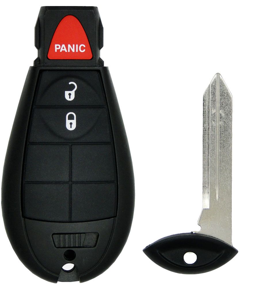 Keyless Entry Remote Fob For 2010-2013 Dodge Journey - Programmable, Includes Battery (Black)
