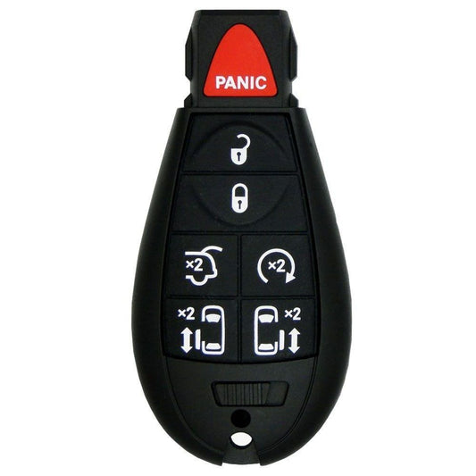 2015 Dodge Grand Caravan Remote Key Fob w/ Engine Start, Liftgate, 2 Power Doors - Refurbished