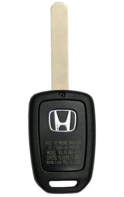 2016 Honda Accord Remote Key Fob
