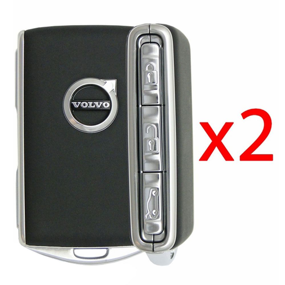 2016 Volvo XC90 Smart Remote Key Fob - Set of 2 - Black
