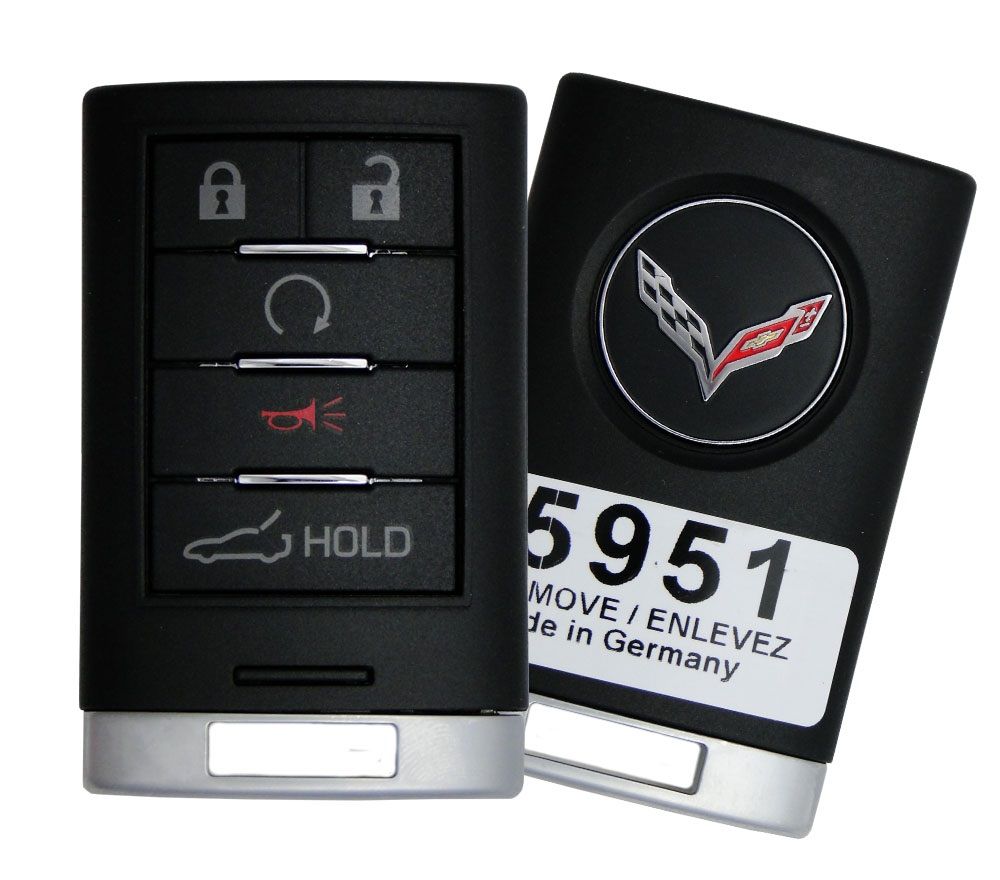 2018 Chevrolet Corvette Remote Key Fob w/ Trunk & Remote Start - CarandTruckRemotes