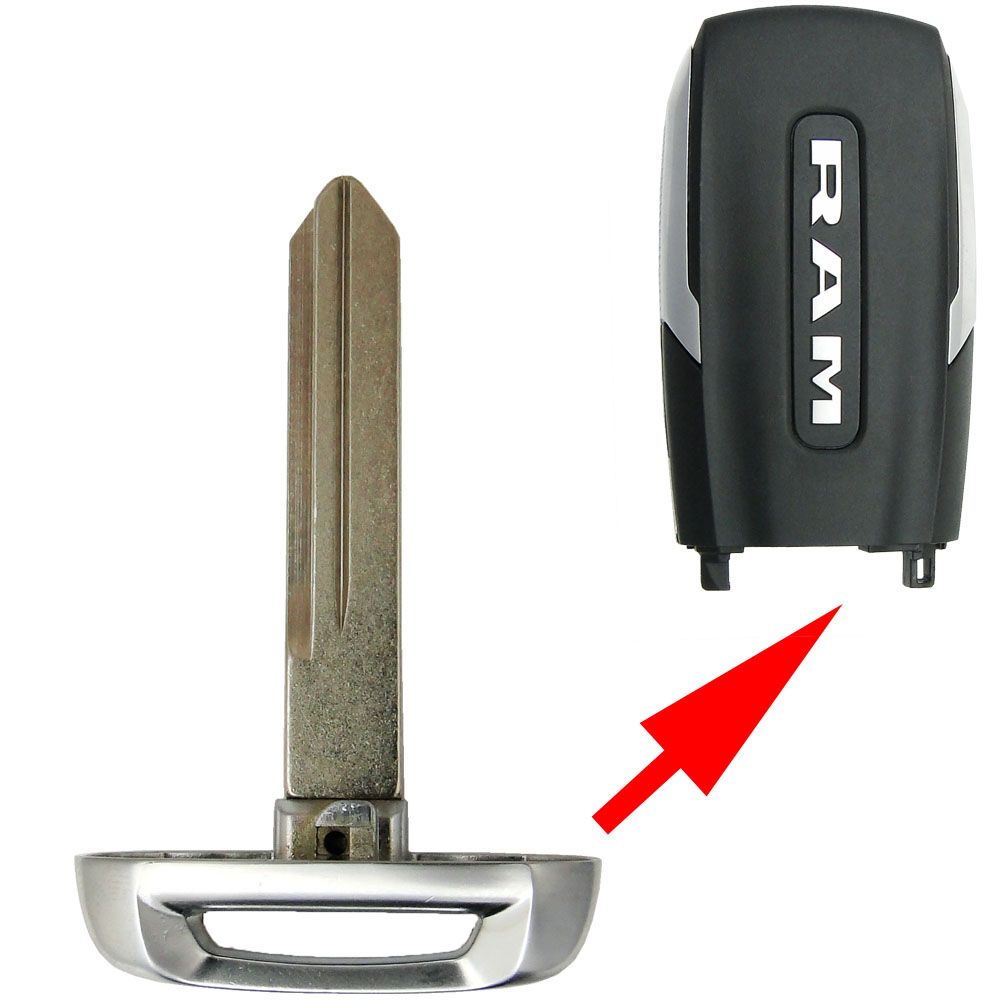 Dodge Key Insert 2019+ Dodge RAM Smart Remote Emergency Insert Key – CarandTruckRemotes