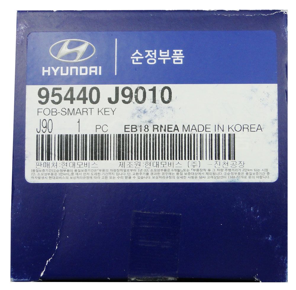 2020 Hyundai Kona Smart Keyless Entry Remote 95440-J9010 TQ8-FOB-4F18 ...