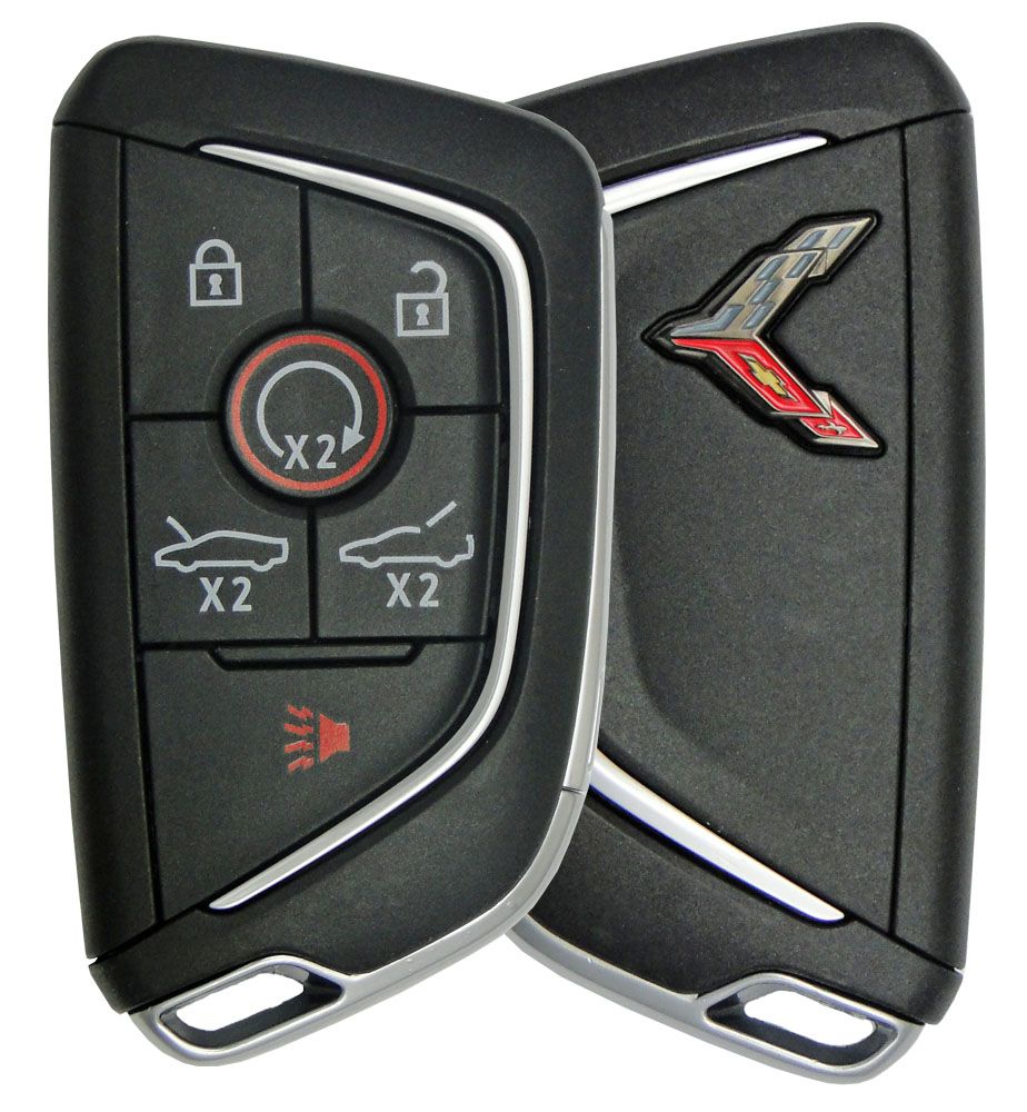 2021 Chevrolet Corvette Smart Remote Key Fob - Grey Logo