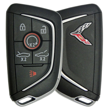 2021 Chevrolet Corvette Smart Remote Key Fob - Silver logo - CarandTruckRemotes