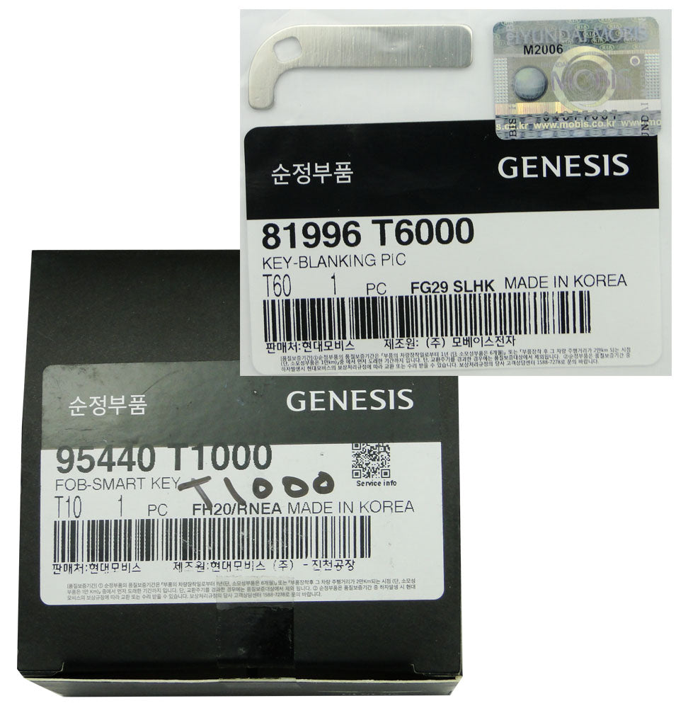 2022 Genesis G80 Smart Remote Key Fob