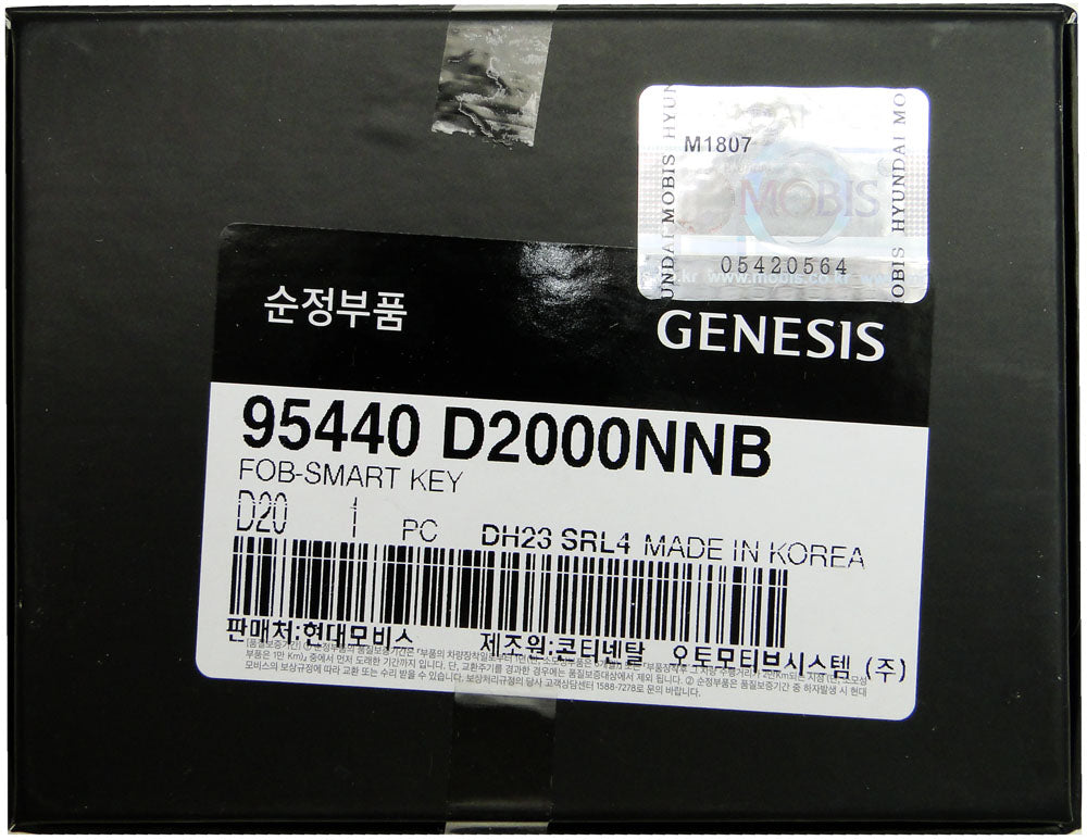 2020 Genesis G90 Smart Remote Key Fob