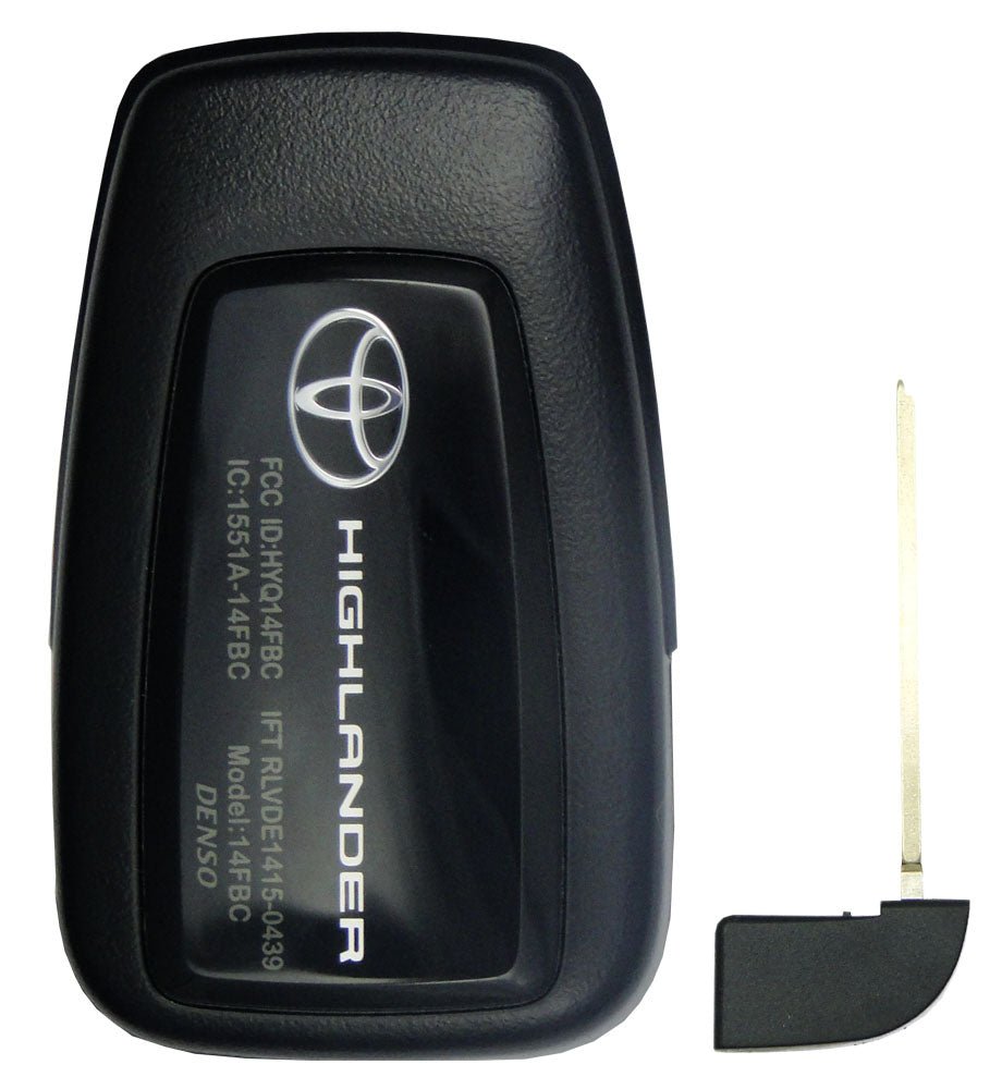 2021 Toyota Highlander Smart Remote Key Fob - CarandTruckRemotes