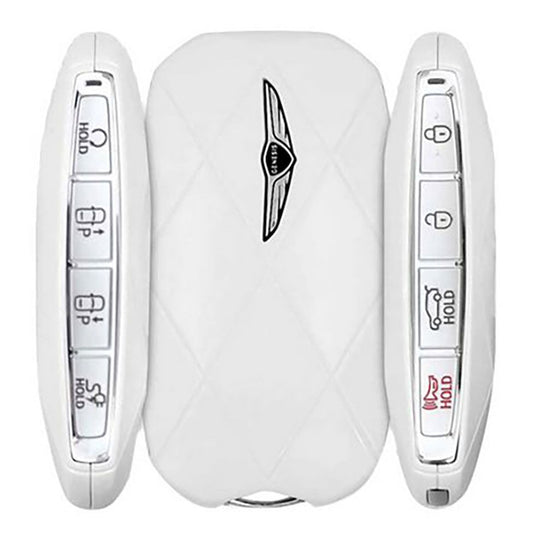 2023 Genesis GV60 Smart Remote Key Fob w/ Parking Assistance - White - CarandTruckRemotes