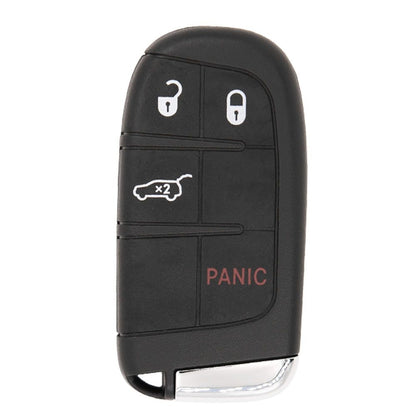 Black car key fob with lock unlock trunk and panic buttons